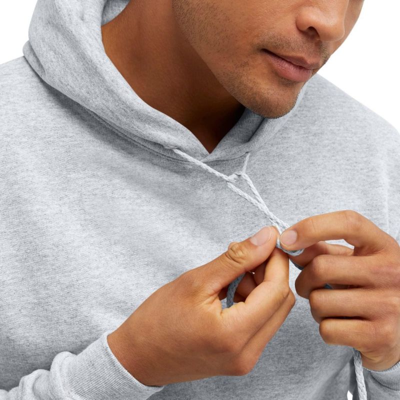 Sudadera Hanes 3XL color ceniza con capucha