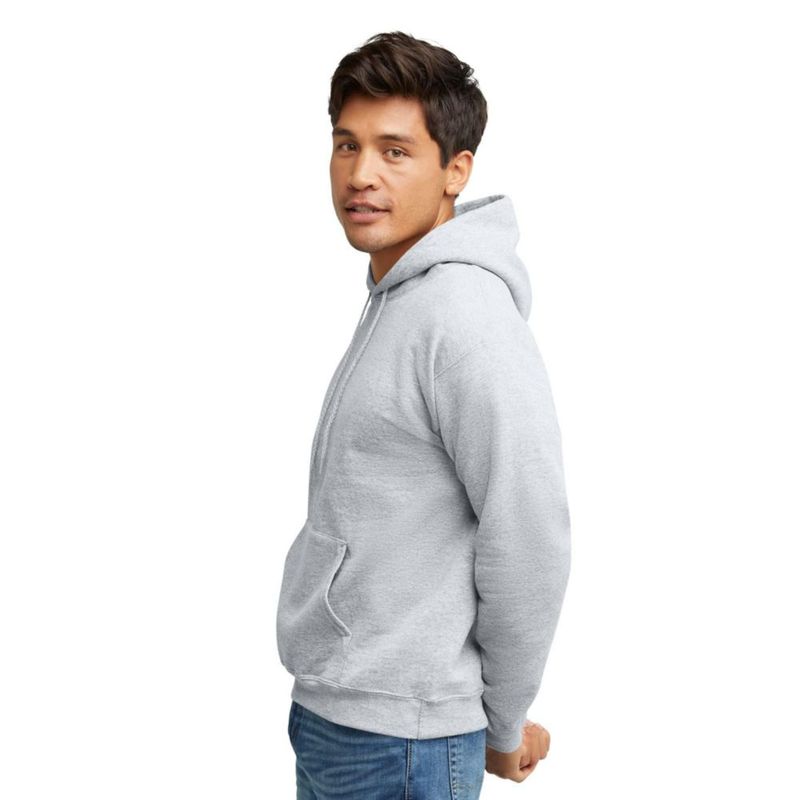 Sudadera Hanes 3XL color ceniza con capucha