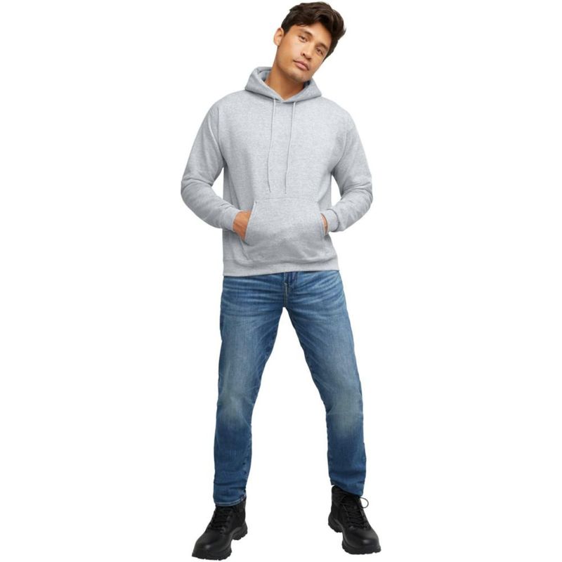 Sudadera Hanes 3XL color ceniza con capucha