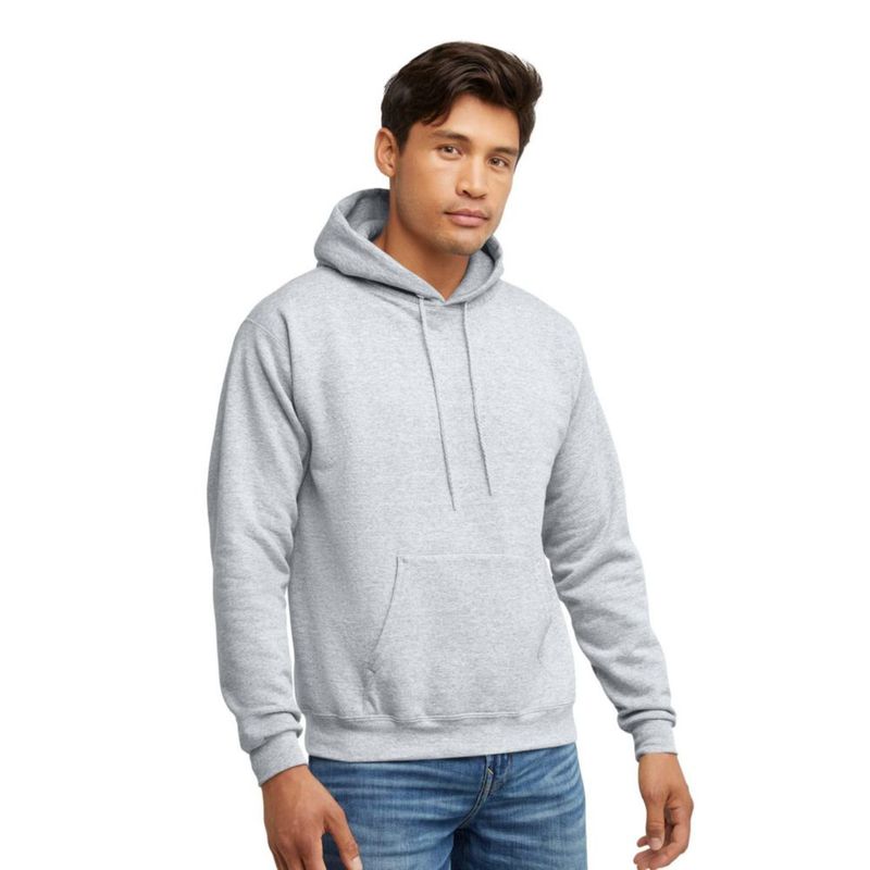 Sudadera Hanes 3XL color ceniza con capucha