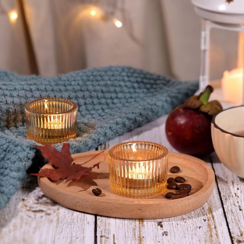 Portavelas HAVITI Pack de 24 para Tealight Dorado