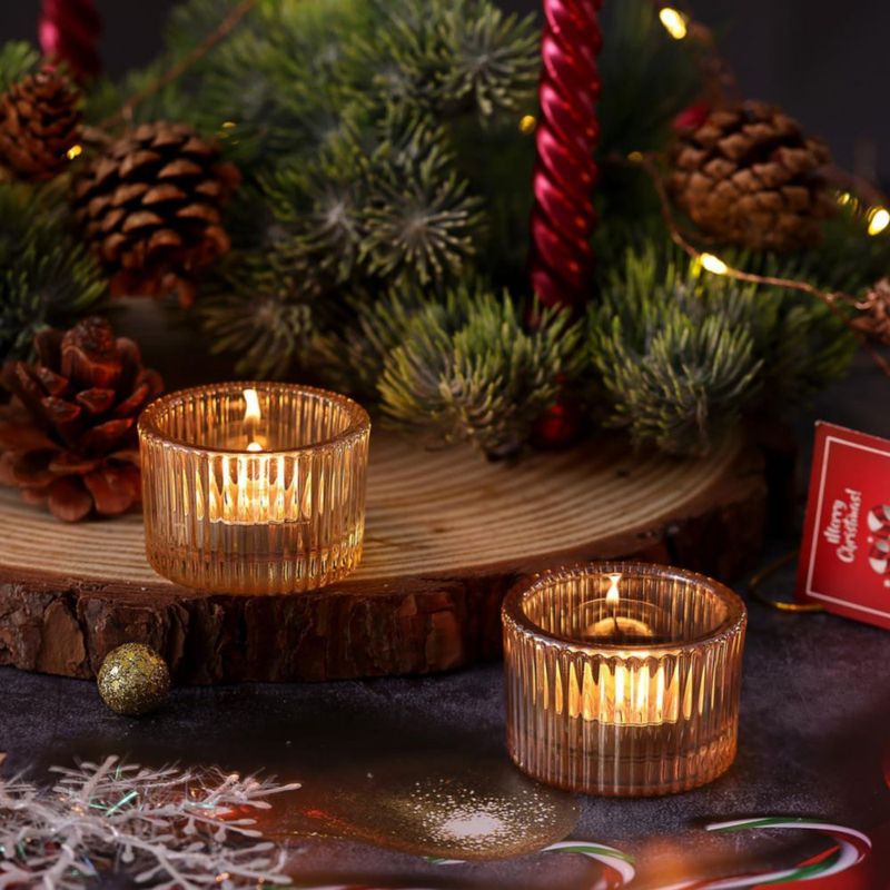 Portavelas HAVITI Pack de 24 para Tealight Dorado
