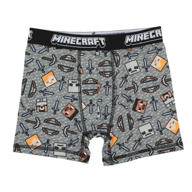 Bóxer Bioworld Minecraft Pack de 5 unidades multicolores