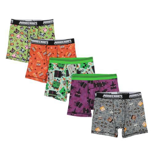 Bóxer Bioworld Minecraft Pack de 5 unidades multicolores