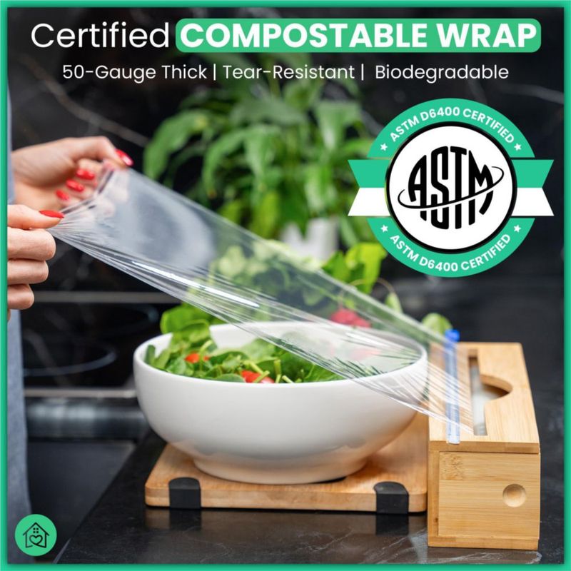Film para alimentos compostable Green Stand Market 400 pies cuadrados (≈372 m²)