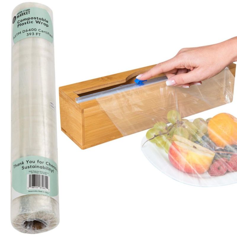 Film para alimentos compostable Green Stand Market 400 pies cuadrados (≈372 m²)
