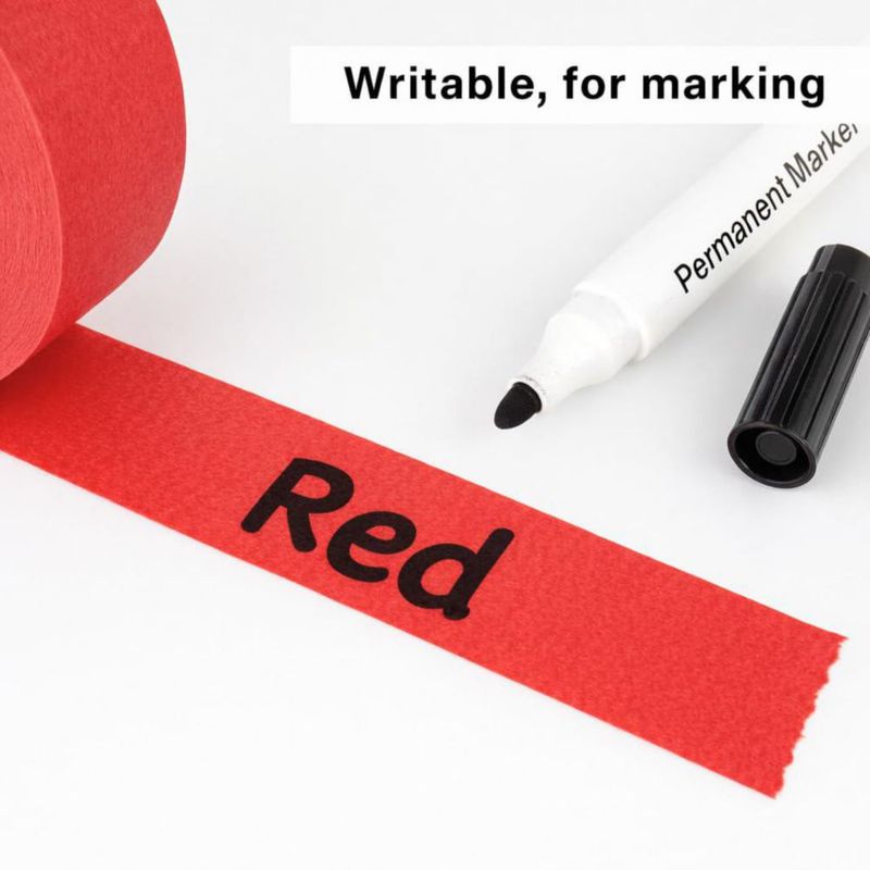 Cinta de pintor DOAY 3 unidades 25 cm 270 pies (82 m) rojo