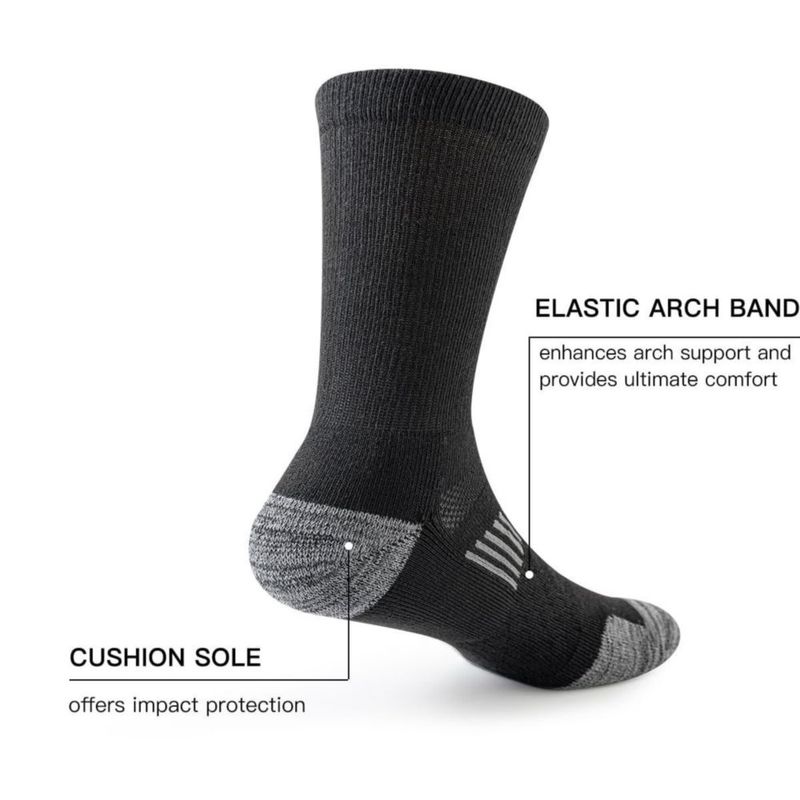 Calcetines JOYNÉE talla extra grande negro 8 pares con acolchado