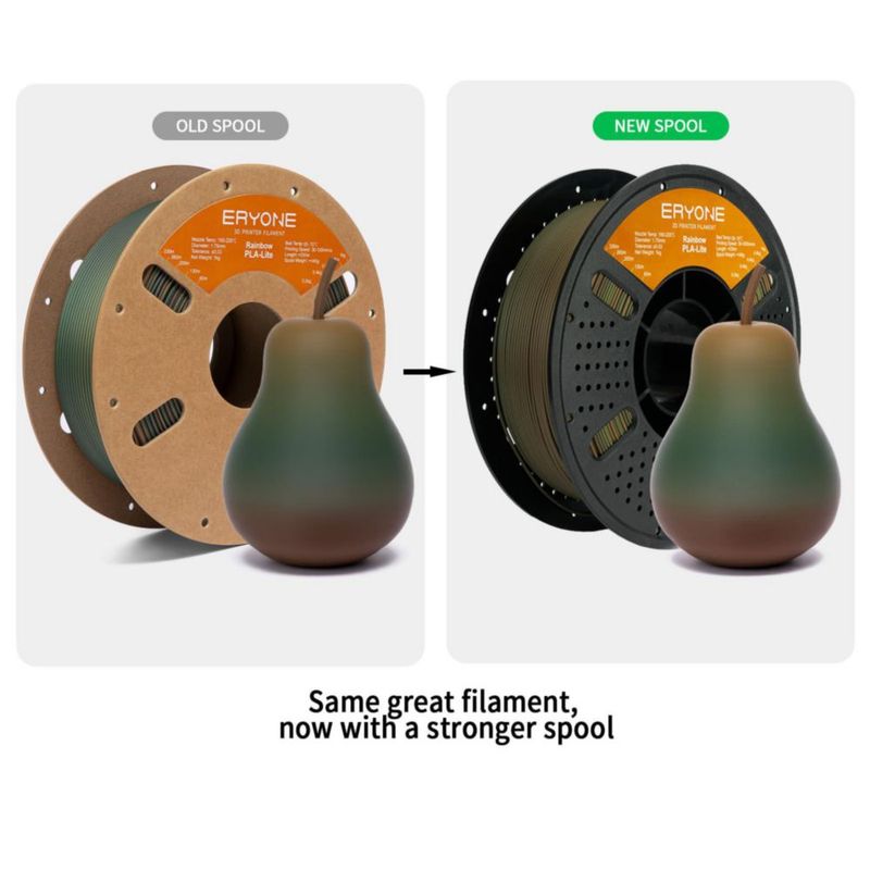 Filamento PLA ERYONE Rainbow 175 mm 1 kg Camuflaje Militar