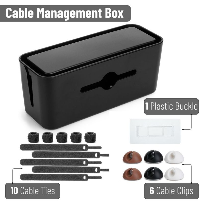 Caja organizadora de cables Bates Choice – Gran capacidad