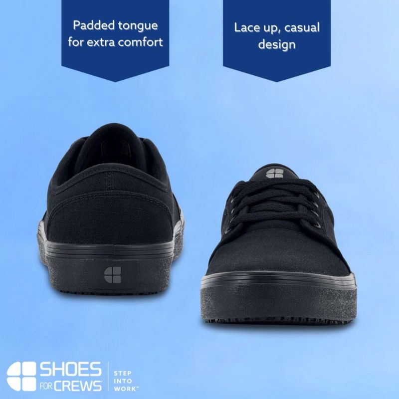 Zapatilla de Trabajo Unisex Crews Merlin Negra Antideslizante