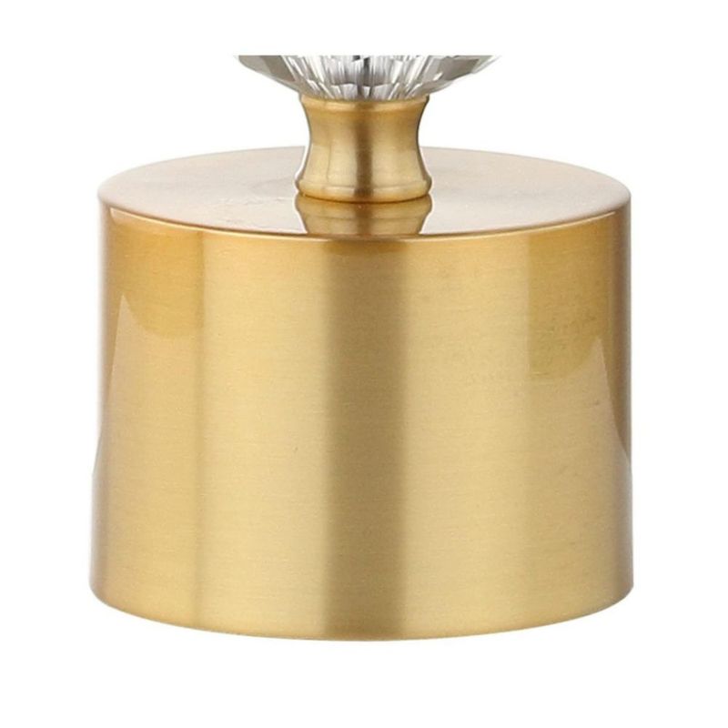 Lámpara de mesa JONATHAN Y 64 cm cristal transparente/latón dorado