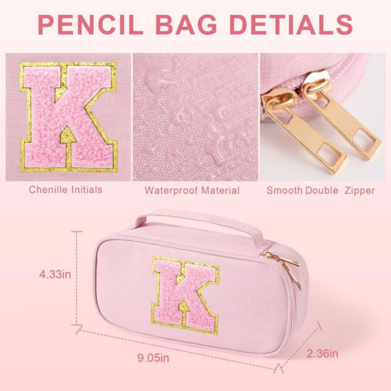 Estuche de lápices YOOLIFE rosa 24 × 6 × 11 cm para niñas