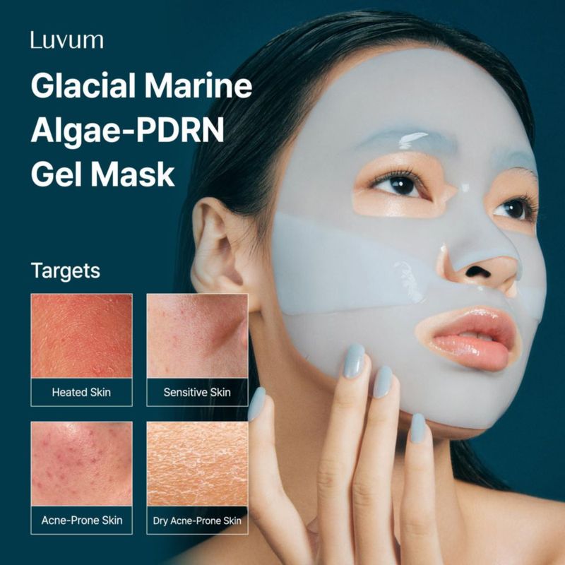 Máscara de Gel LUVUM Alga-PDRN Pack 4+1 Nocturna