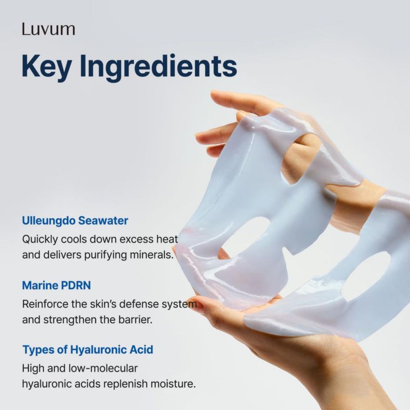 Máscara de Gel LUVUM Alga-PDRN Pack 4+1 Nocturna