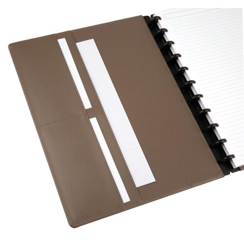Cuaderno TUL con cubierta de cuero marrón tamaño carta
