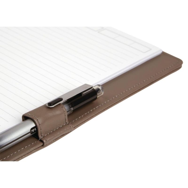 Cuaderno TUL con cubierta de cuero marrón tamaño carta
