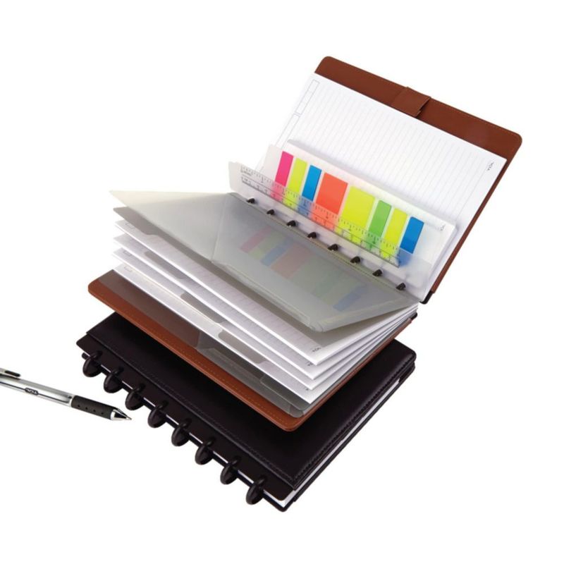 Cuaderno TUL con cubierta de cuero marrón tamaño carta