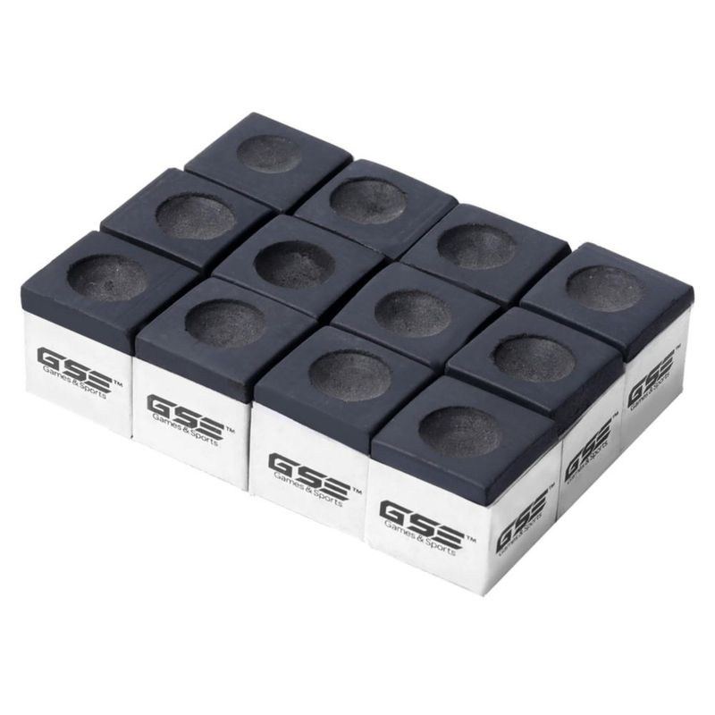 Tiza de Billar GSE Games & Sports Expert Pack de 12 - Negro