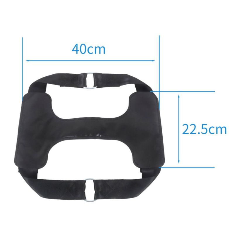 Correa de amarre MOTO4U para rueda trasera de motocicleta - negra