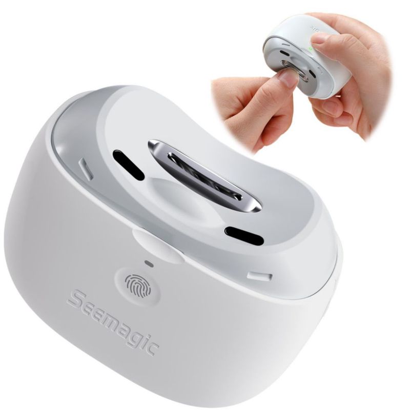 Cortauñas eléctrico Seemagic con luz LED y recarga USB