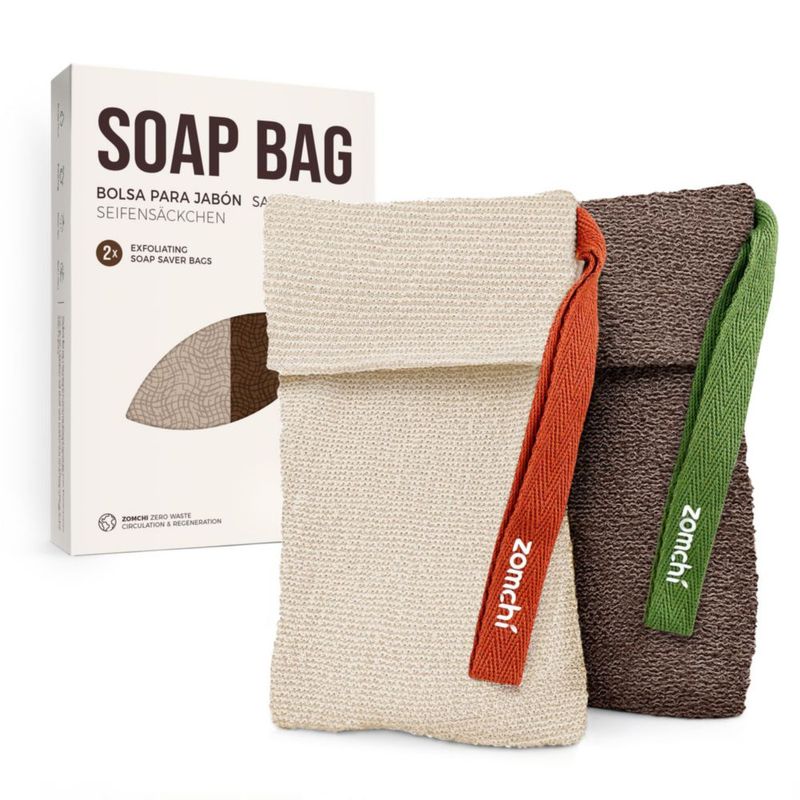 Bolsas Ahorradoras de Jabón ZOMCHI - Pack de 2 color marrón