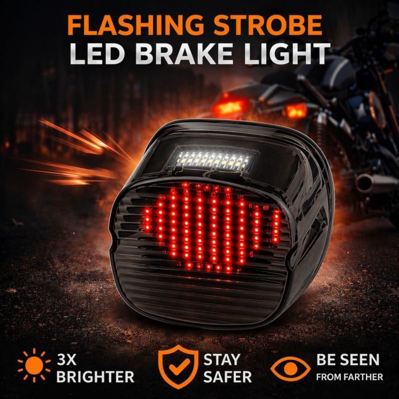 Luz trasera Eagle Lights LED ahumada con destello estroboscópico