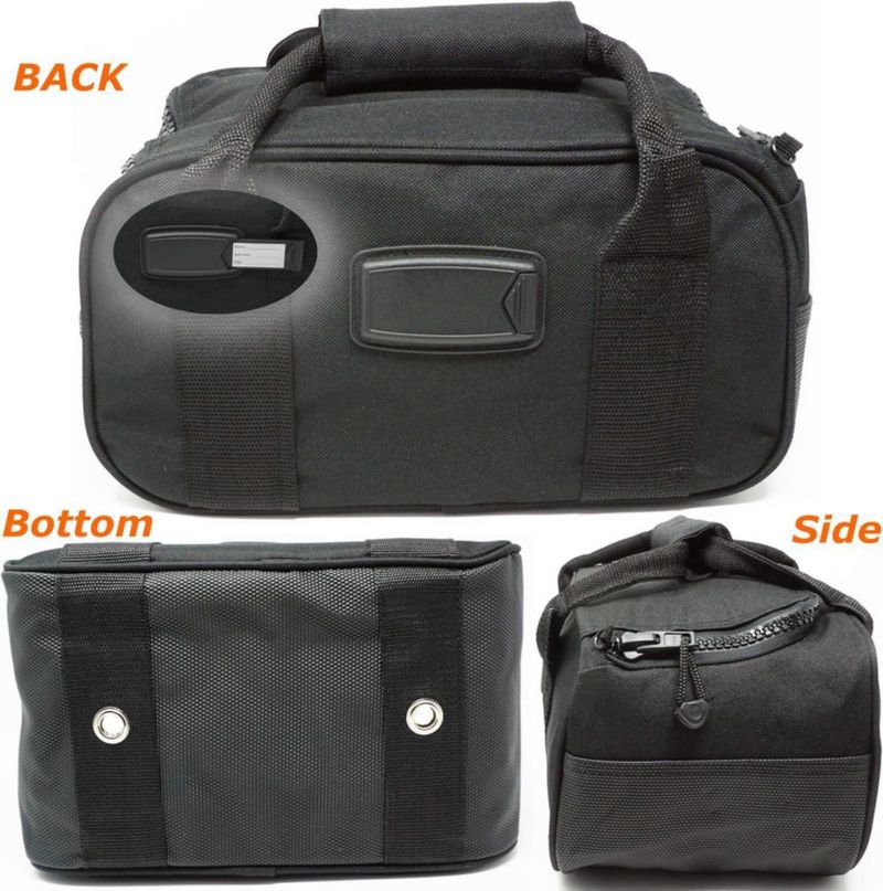 Bolsa Duffel AKONA 30x15x15 cm negra de alta resistencia