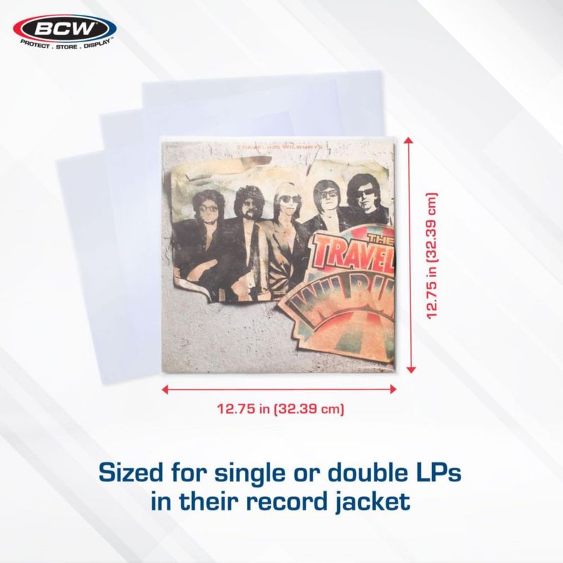 Fundas para discos BCW paquete de 200 para LP de 12" archivado de vinilo