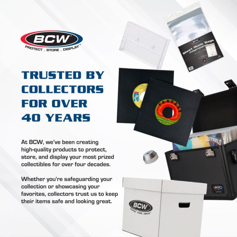 Fundas para discos BCW paquete de 200 para LP de 12" archivado de vinilo