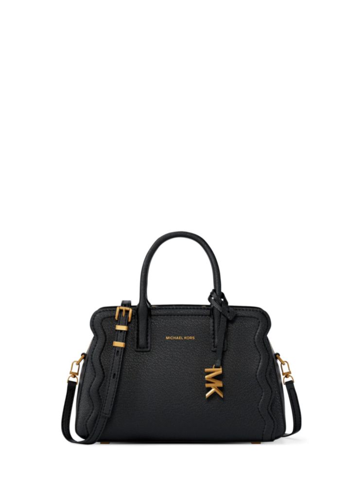 Bolso Michael Kors Laila Negro de Cuero Bandolera