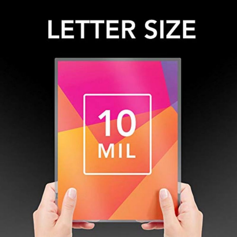 Hojas de laminado GBC tamaño carta 10 mil (50 unidades) Cristal