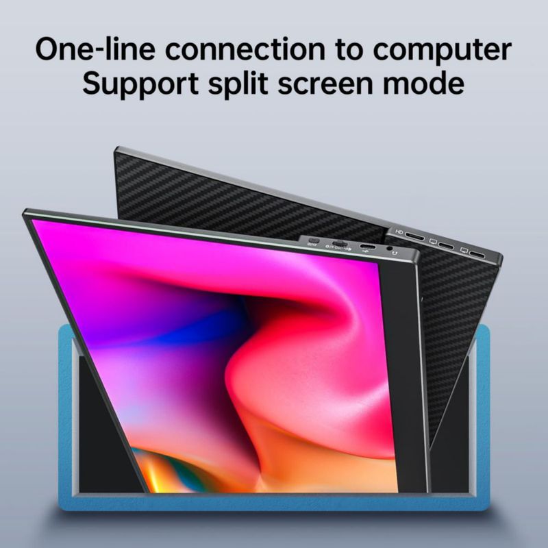 Monitor kksmart 173" Full HD 1080p 60 Hz USB‑C portátil