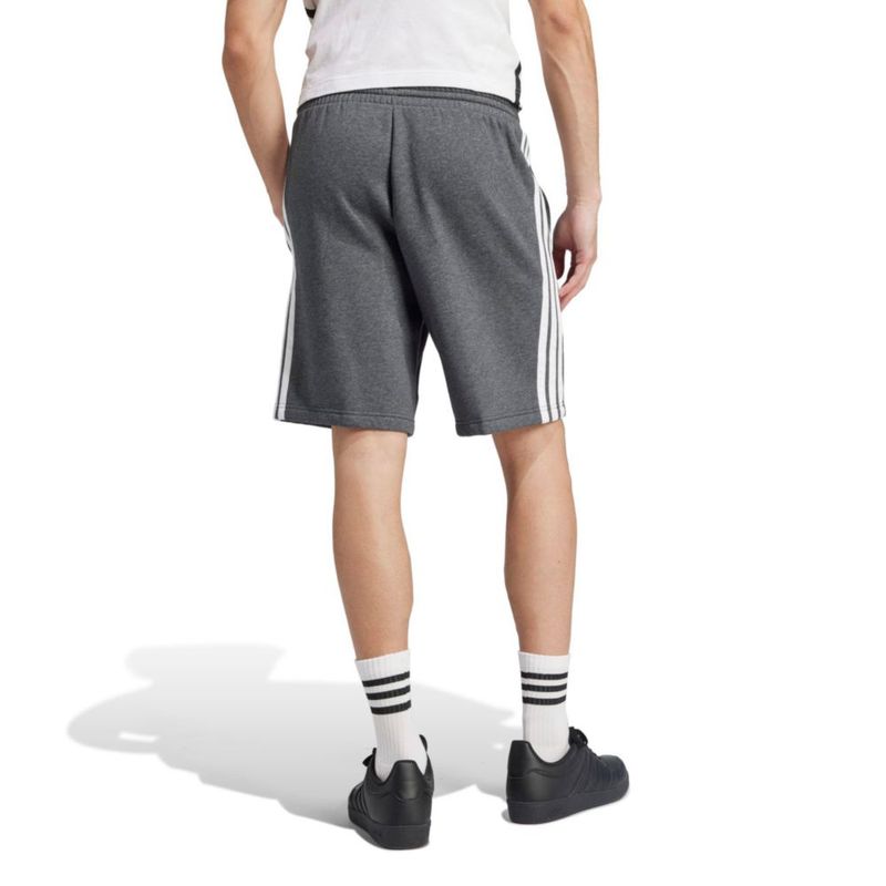 SHORTS adidas Essentials Fleece 23 cm Gris/Blanco