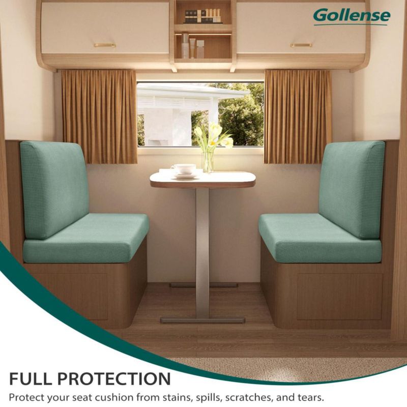 Funda impermeable para cojines de comedor de autocaravana Gollense en verde claro