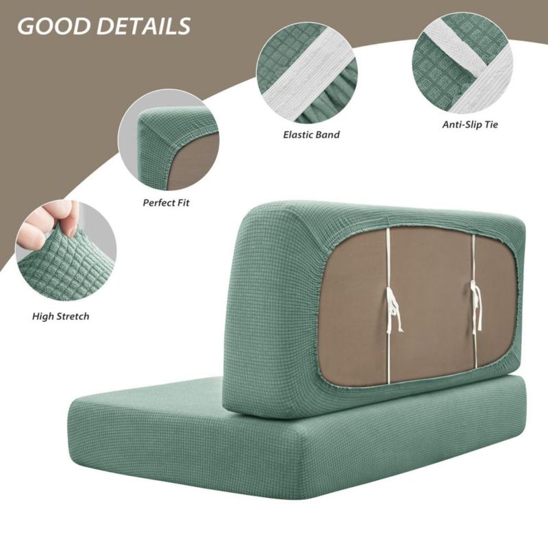 Funda impermeable para cojines de comedor de autocaravana Gollense en verde claro