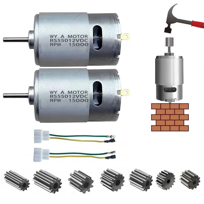 Motor eléctrico POLYNX RS550 12 V 15000 RPM (2 unidades)
