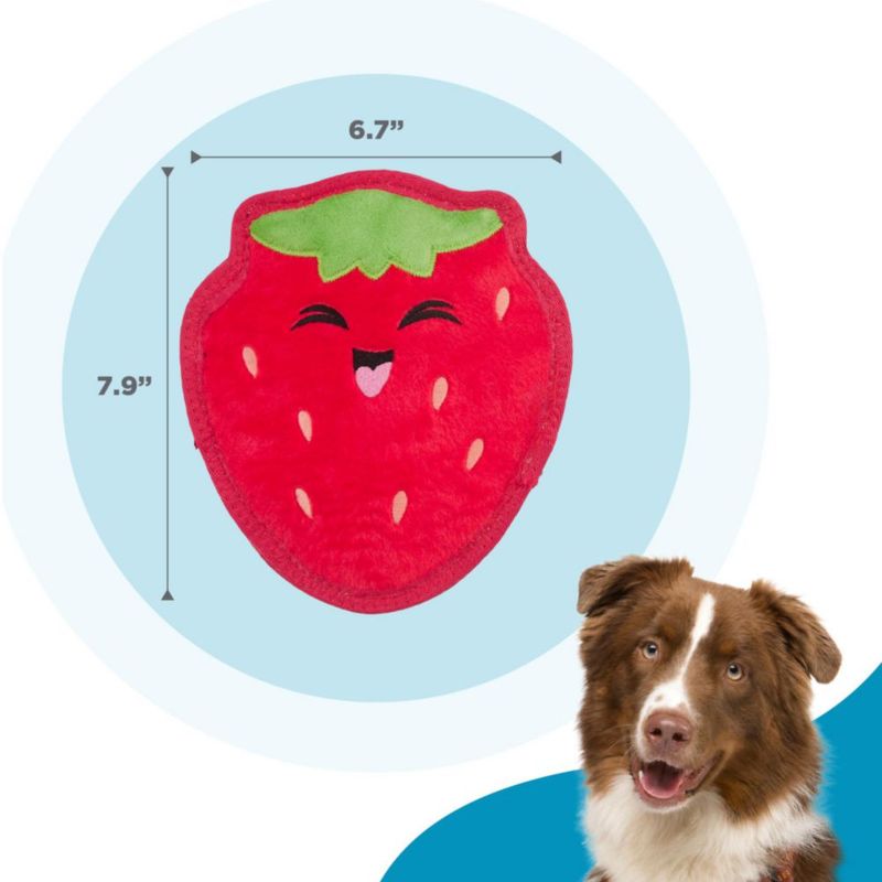 Juguete para perro Outward Hound Tough Skinz 20 cm diseño fresa con silbido