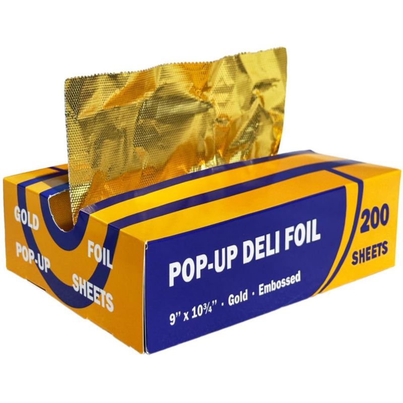 Láminas de Aluminio Dorado Lukaky 23 cm x 27 cm – 200 unidades