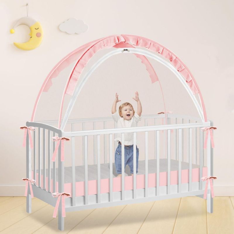 Toldo protector para cuna Zkaitoy Pop Up de malla transpirable seguridad para bebé