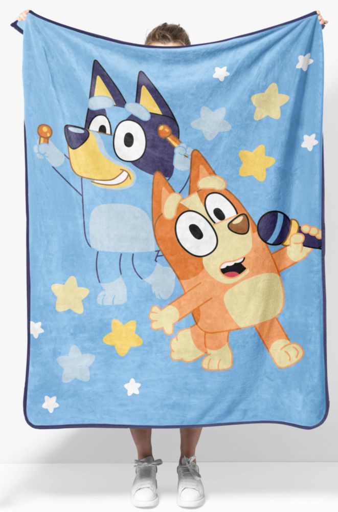Manta de Peluche Jay Franco 102x127 cm Bluey - Azul
