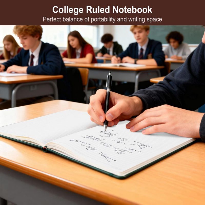 Cuaderno ViVin A4 192 págs Rayado con Tapa Dura de Cuero Vegano