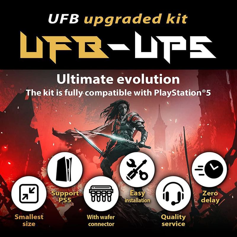 Kit de actualización pequeño para Brook UFB-UP5 Placa de Lucha PS5