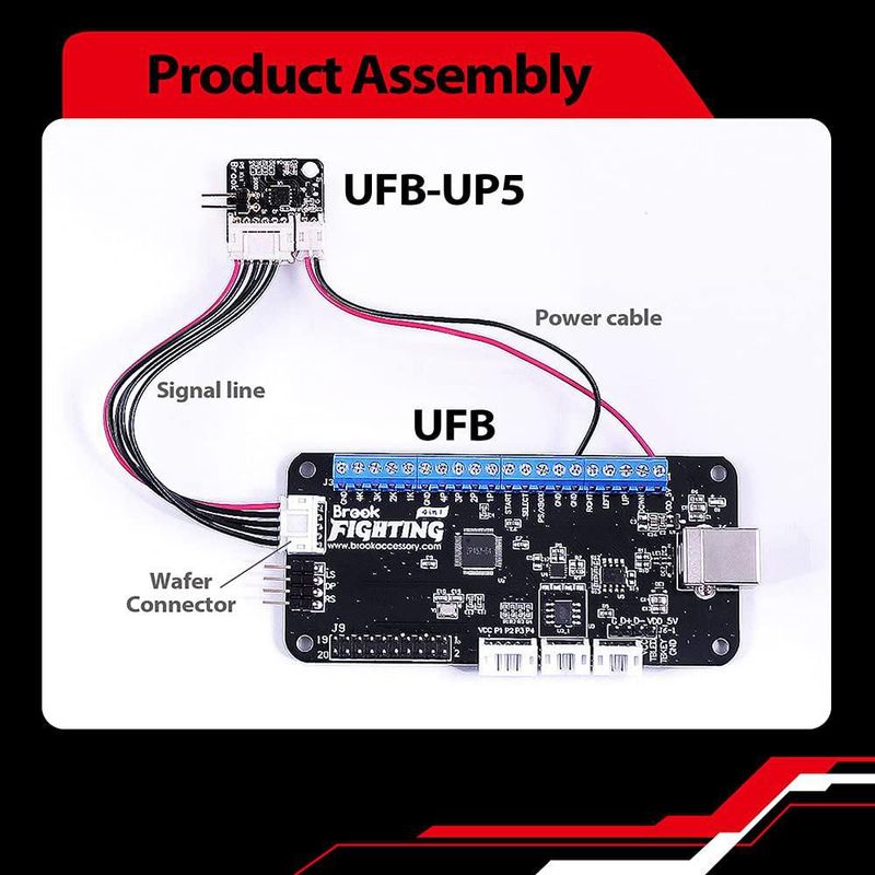 Kit de actualización pequeño para Brook UFB-UP5 Placa de Lucha PS5
