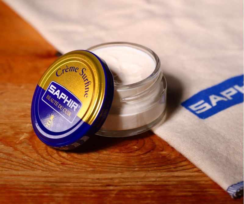 Crema para calzado SAPHIR Creme Surfine 50 ml cera de abejas