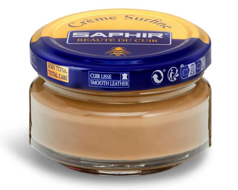Crema para calzado SAPHIR Creme Surfine 50 ml cera de abejas