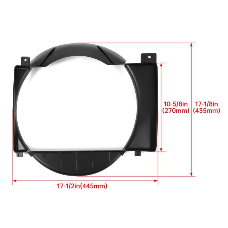 Deflector de Ventilador de Radiador HECASA para Jeep Cherokee 4.0L
