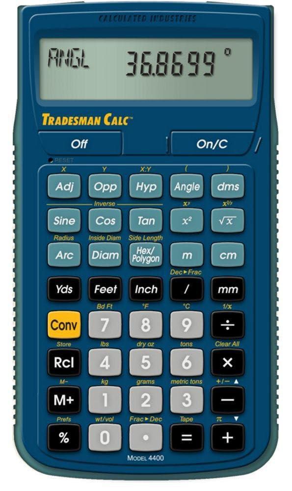 Calculadora TradesmanCalc 4400 de Calculated Industries