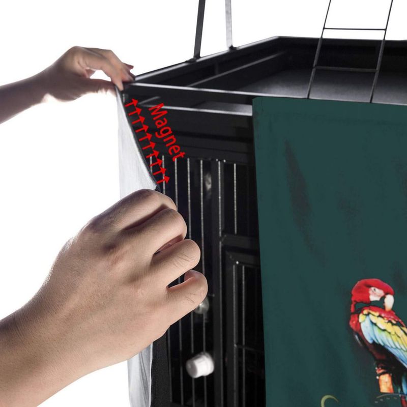 Cubierta para Jaula de Pájaros Colorday 173 cm Verde con Parte Superior de Juego