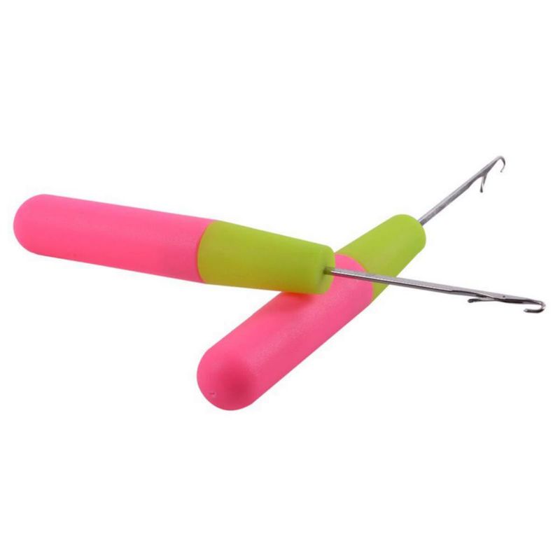 Herramienta de gancho de enganche GIRCSS 16 cm pack de 2 para microtrenzas